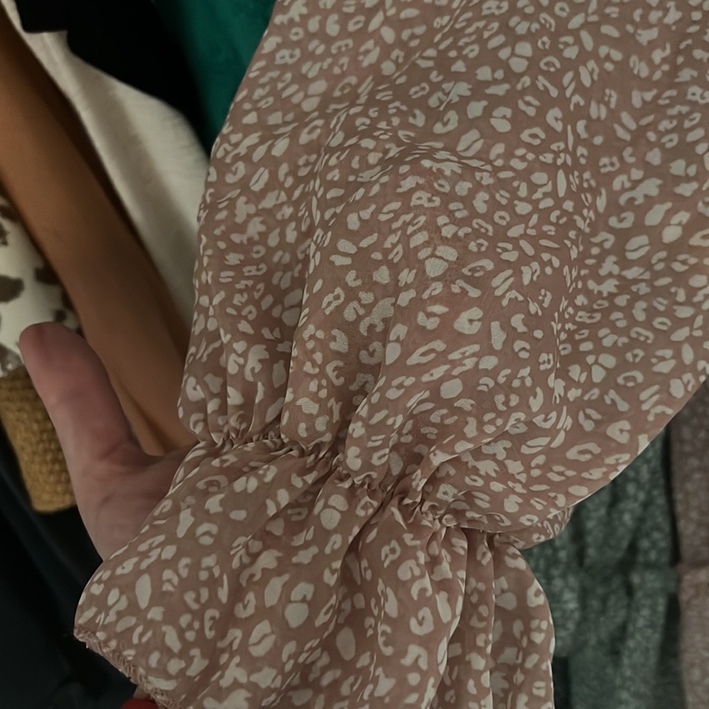 PINK BOHO RUFFLE DRESS - Picture 5 of 5